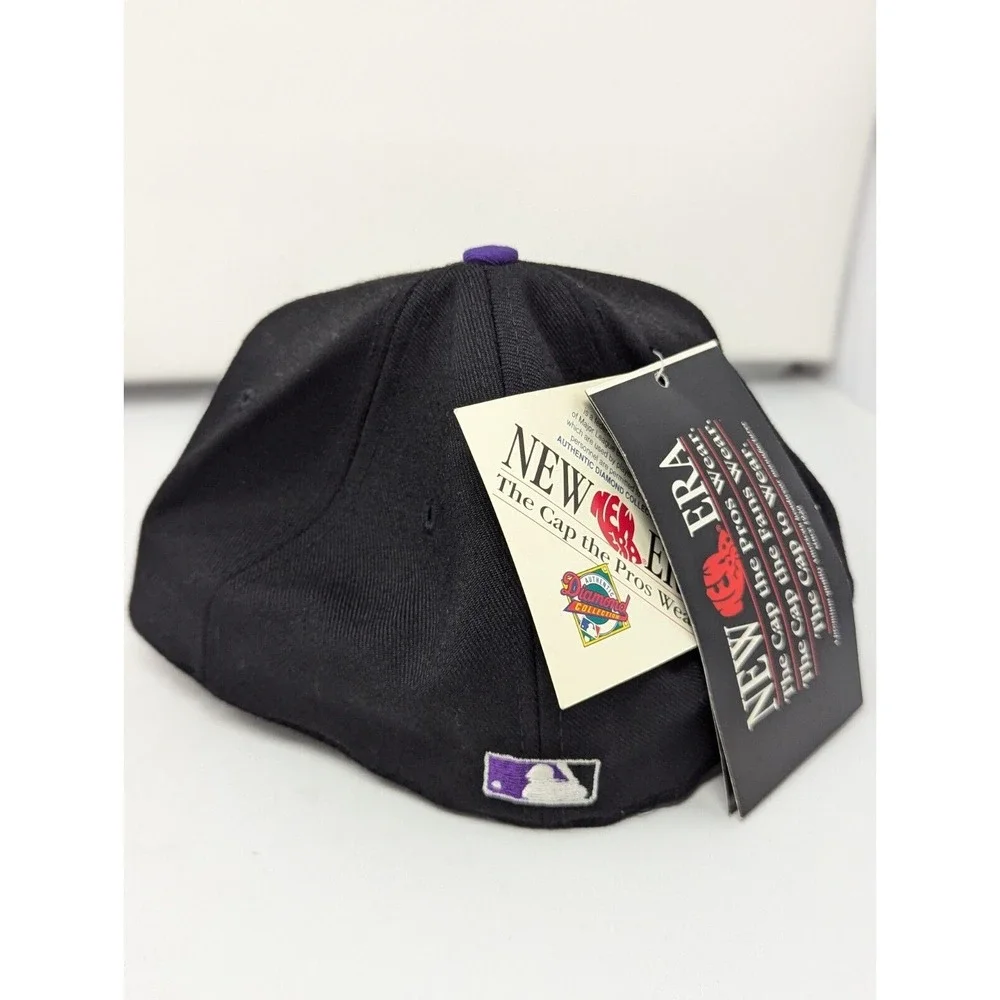 Colorado Rockies‎ Hat Cap 7 1/4  New Era 5950 Pro Model 100% Wool Deadstock 90s